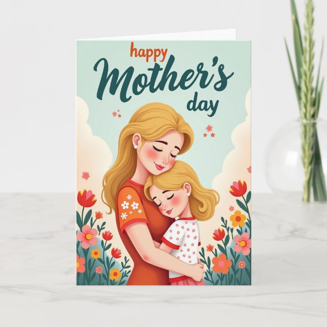 Golden Mothers Day Love Card (Front)