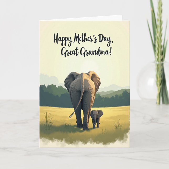 Golden Mothers Day Plains Card (Front)