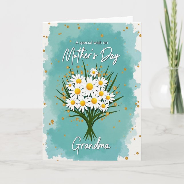 Golden Mothers Day Sparkle Card (Front)