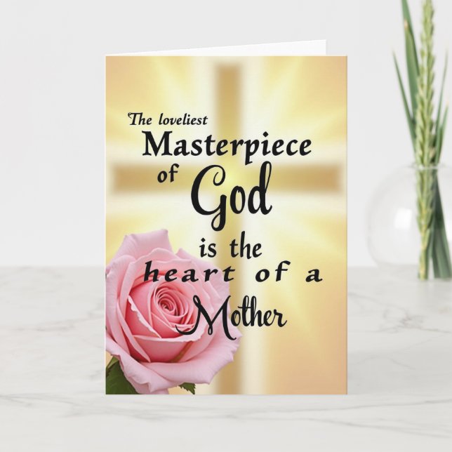 Golden Mothers Heart Card (Front)
