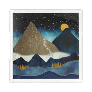 Golden Mountain Climbers Acrylic Tray