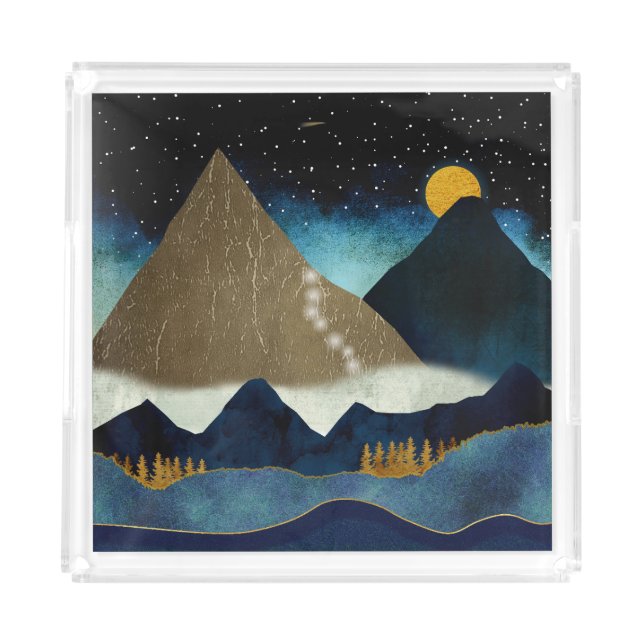Golden Mountain Climbers Acrylic Tray (Front)