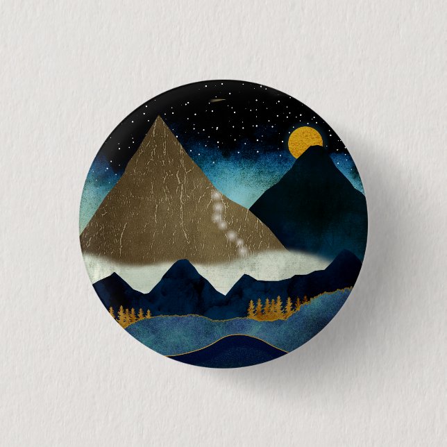 Golden Mountain Climbers Button (Front)