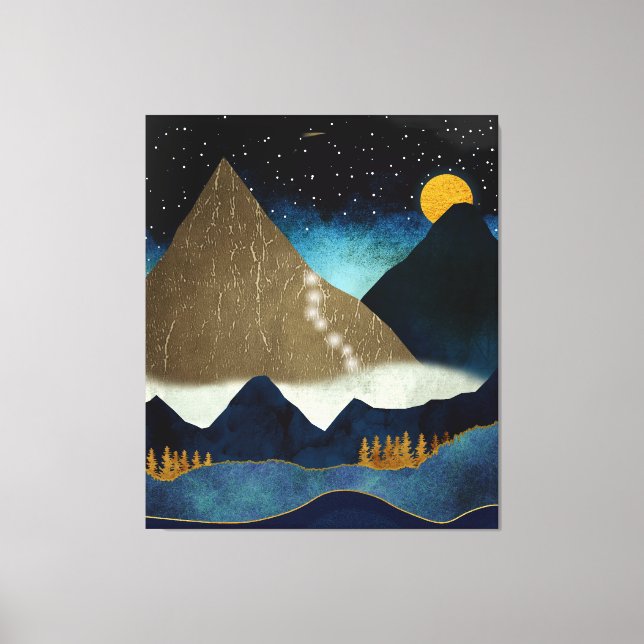 Golden Mountain Climbers Canvas Print (Front)