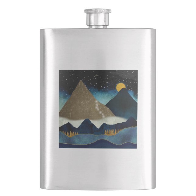 Golden Mountain Climbers Flask (Front)