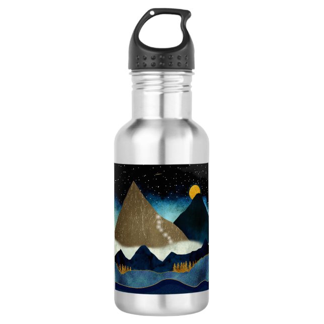Golden Mountain Climbers Stainless Steel Water Bottle (Front)