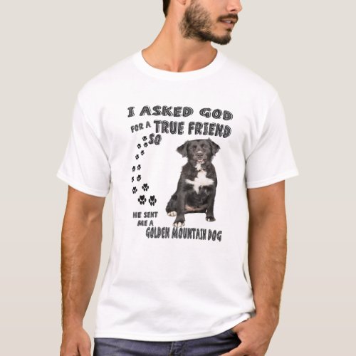 Golden Mountain Dog Quote Mom Dad Costume Bernese T_Shirt