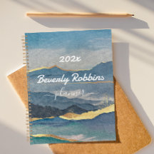 Golden Mountain Personalized Planner