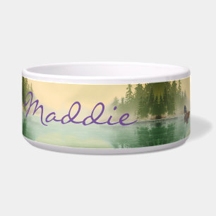 Golden Mountain Reflection personalized Bowl