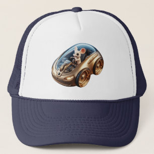 Golden Mouse-Mobile: A Little Mouse's Mission Trucker Hat