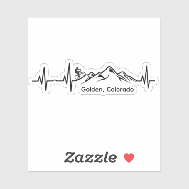 Golden MTB Vinyl Sticker (Sheet)