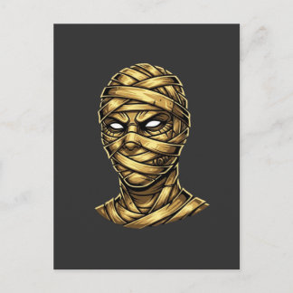 Golden Mummy Pharaoh - Ancient Egypt Streetwear Postcard