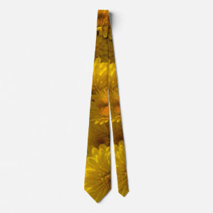 Golden Mums Neck Tie