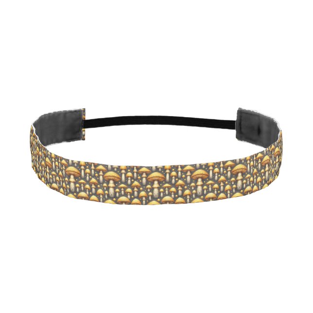 Golden Mushrooms Athletic Headband (Front)