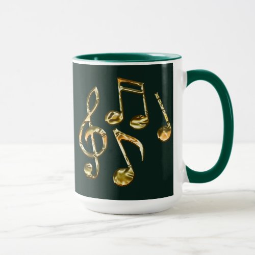 Golden Music Notation Music_Lover Collection Mug