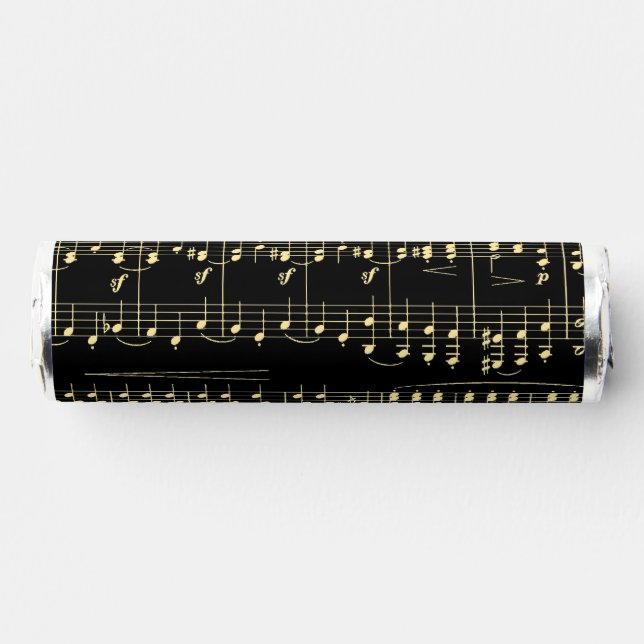 Golden Music on Black  Breath Savers® Mints (Front)