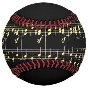 Golden Music on Black  Softball