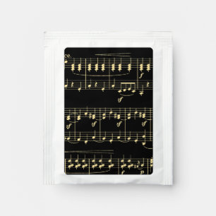 Golden Music on Black Tea Bag Drink Mix