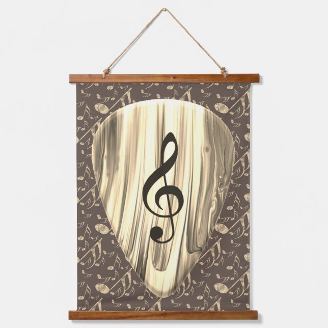 Golden Music Pick – Music Wall Art (Front)