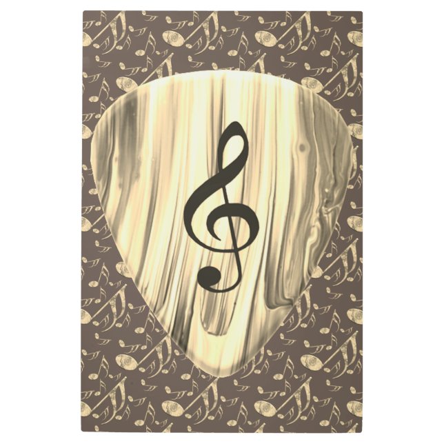 Golden Music Pick – Music Wall Art (Front)