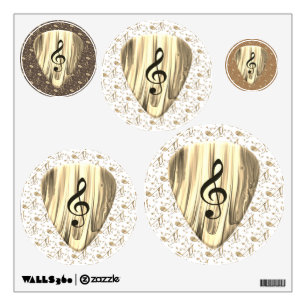 Golden Music Pick – Music Wall Art Decal