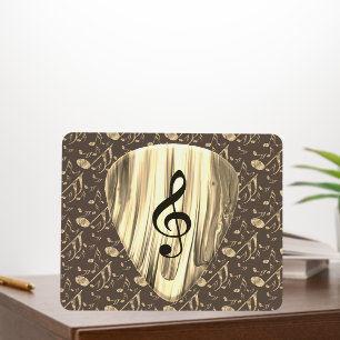 Golden Music Pick – Music Wall Art Foam Board