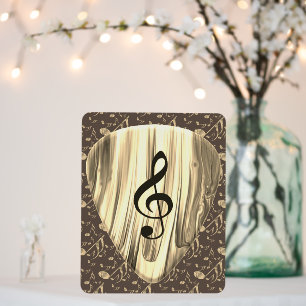 Golden Music Pick – Music Wall Art Foam Board