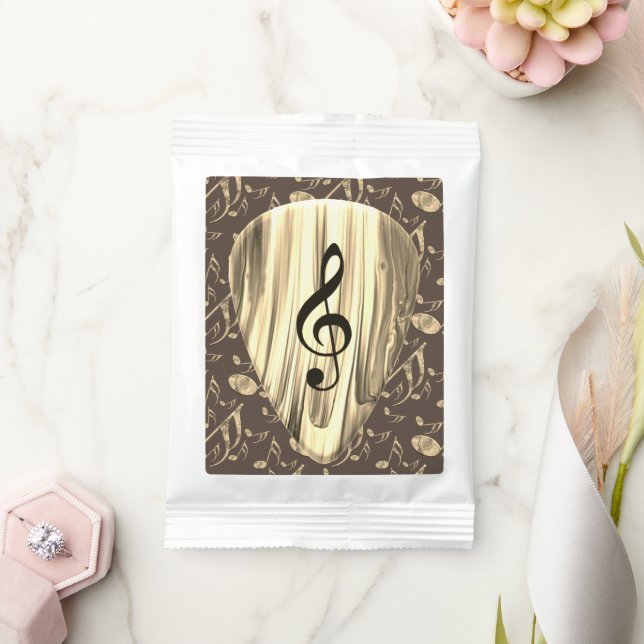 Golden Music Pick – Treble Clef Art Margarita Drink Mix (Wedding)