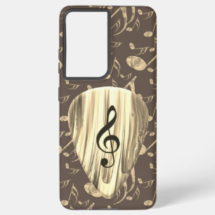 Golden Music Pick – Treble Clef Art Samsung Galaxy S21 Ultra Case