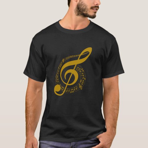 Golden musical instrument T_Shirt
