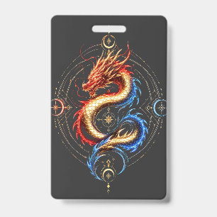 Golden Mystic Dragon Luxury Badge