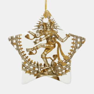 GOLDEN NATRAJ CERAMIC ORNAMENT