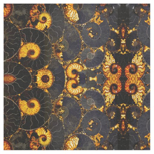 Golden Nautilus Fabric