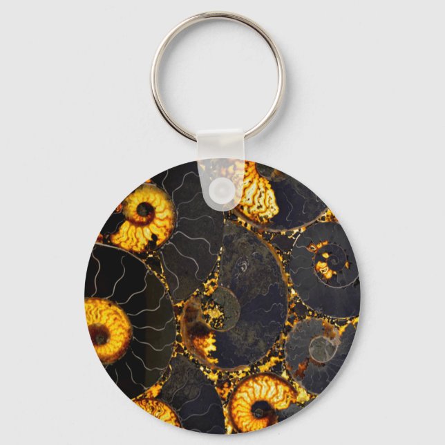 Golden Nautilus Keychain (Front)