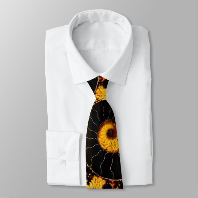 Golden Nautilus Neck Tie (Tied)