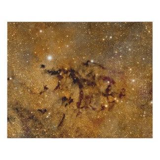 Golden Nebula Starfield – Cosmic Wall Art