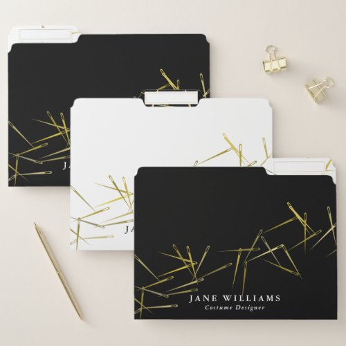Golden Needles _ Costume Designer _ Black  White File Folder