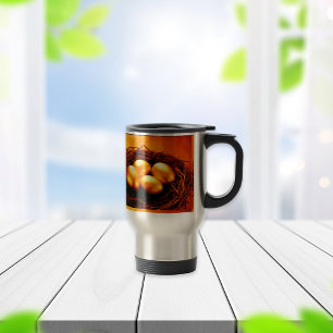 Golden Nest Egg Travel Mug