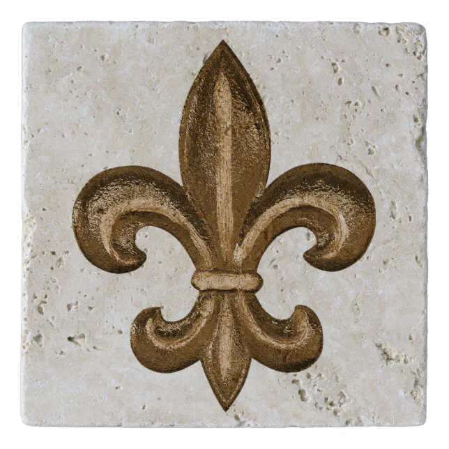 Golden New Orleans Fleur de Lis Trivet | Zazzle