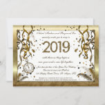 Golden New Years Eve Wedding Invitations at Zazzle