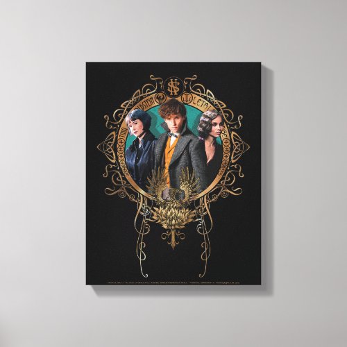 Golden Newt Tina and Leta Art Deco Portrait Canvas Print