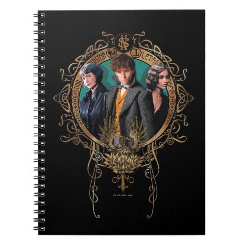 Golden Newt Tina and Leta Art Deco Portrait Notebook