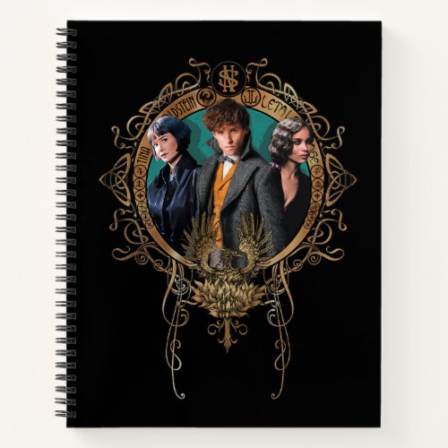 Golden Newt Tina and Leta Art Deco Portrait Notebook