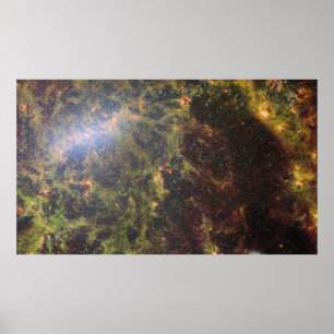 Golden NGC 5068   JWST Poster