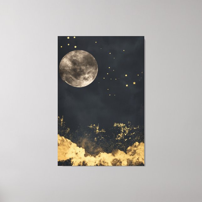 Golden Night Canvas Print (Front)