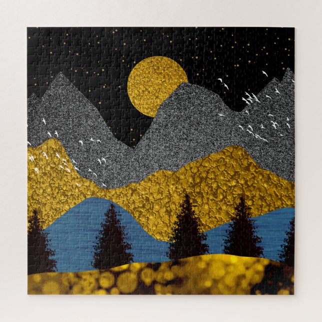 Golden Night Jigsaw Puzzle (Vertical)