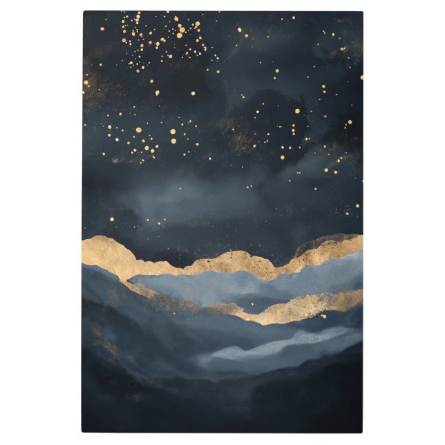 Golden Night Metal Print (Front)