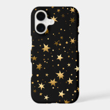 Golden Night Sky Phone Case