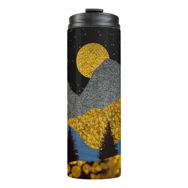 Golden Night Thermal Tumbler (Front)