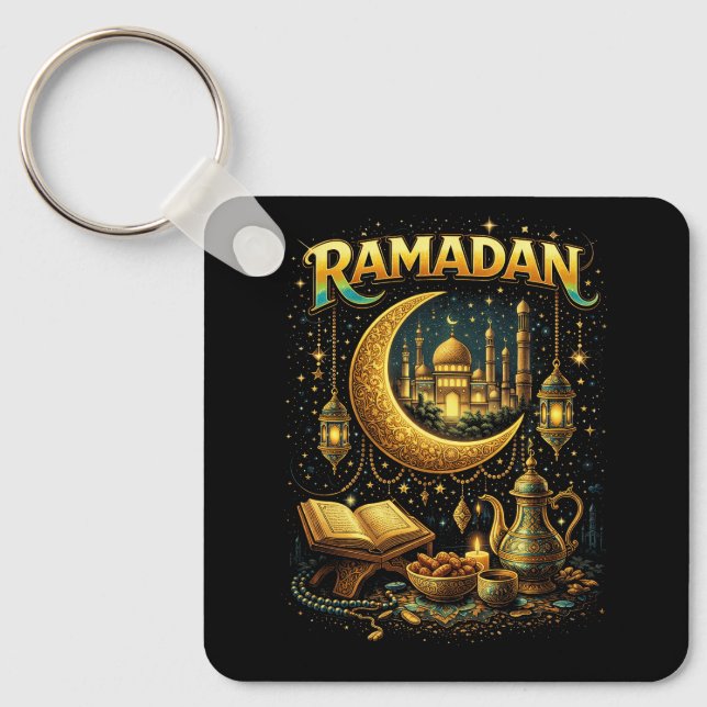 Golden Nights of Ramadan Keychain (Front)